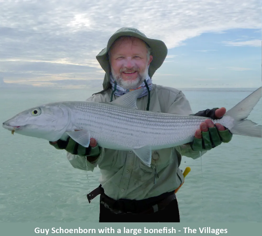 Guy Schoenborn with Bonefish from The Villages on Christmas Island.